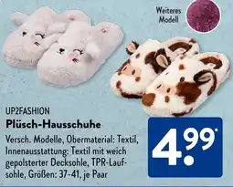 Aldi Süd UP2FASHION Plüsch-Hausschuhe Angebot