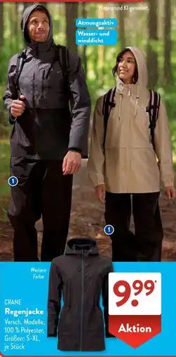 Aldi Süd CRANE Regenjacke Angebot