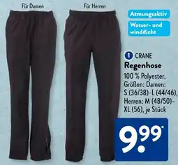 Aldi Süd CRANE Regenhose Angebot