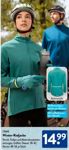 Aldi Süd CRANE Winter-Radjacke Angebot