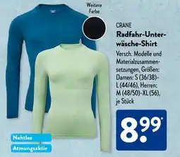 Aldi Süd CRANE Radfahr-Unter wäsche-Shirt Angebot