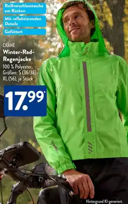 Aldi Süd CRANE Winter-Rad- Regenjacke Angebot