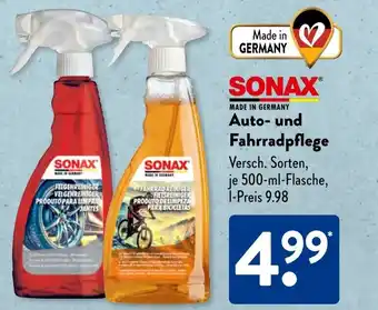 Aldi Süd SONAX Auto- und Fahrradpflege Angebot