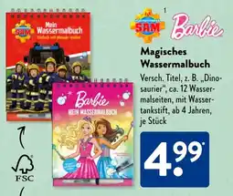 Aldi Süd Barbie Magisches Wassermalbuch Angebot