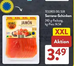 Aldi Süd TESOROS DEL SUR Serrano-Schinken Angebot