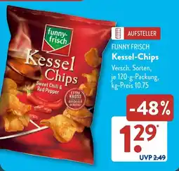 Aldi Süd FUNNY FRISCH Kessel-Chips Angebot