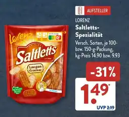 Aldi Süd LORENZ Saltletts- Spezialität Angebot