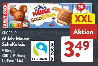 Aldi Süd CHOCEUR Milch-Mäuse- SchoKeksis Angebot