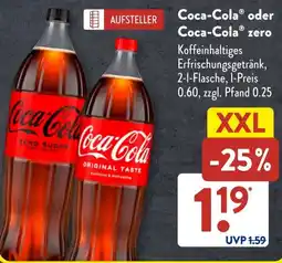 Aldi Süd Coca-Cola oder Coca-Cola zero Angebot