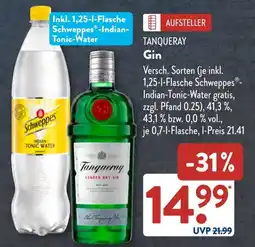 Aldi Süd TANQUERAY Gin Angebot
