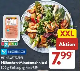 Aldi Süd MEINE METZGEREI Hähnchen-Minutenschnitzel Angebot