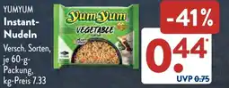 Aldi Süd YUMYUM Instant- Nudeln Angebot