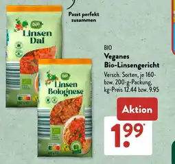 Aldi Süd BIO Veganes Bio-Linsengericht Angebot