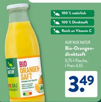 Aldi Süd NUR NUR NATUR Bio-Orangen- direktsaft Angebot