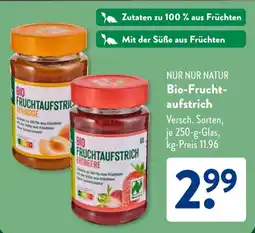 Aldi Süd NUR NUR NATUR Bio-Frucht- aufstrich Angebot