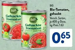 Aldi Süd BIO Bio-Tomaten, gehackt Angebot