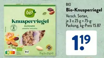 Aldi Süd BIO Bio-Knusperriegel Angebot
