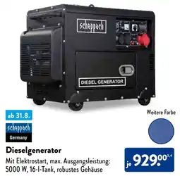 Aldi Süd Scheppach Germany Dieselgenerator Angebot
