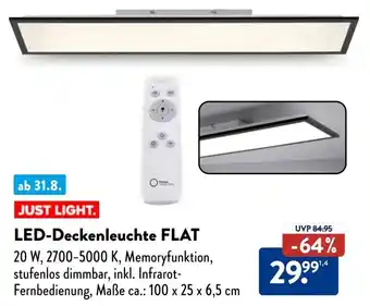 Aldi Süd JUST LIGHT. LED-Deckenleuchte FLAT Angebot
