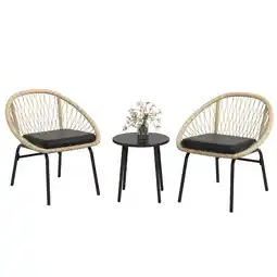 Netto Marken-Discount Outsunny Gartenmöbel Set Polyester, PE Rattan Angebot