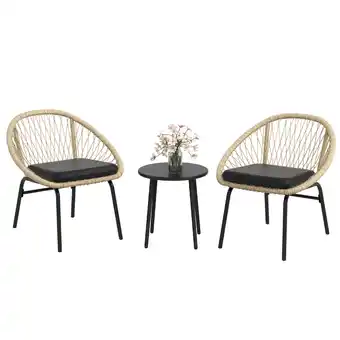 Netto Marken-Discount Outsunny Gartenmöbel Set Polyester, PE Rattan Angebot