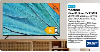 Aldi Süd medion Ultra-HD-Smart-TV X15024 Angebot