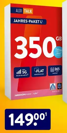 Aldi Süd ALDI TALK Jahres-paket L' Angebot