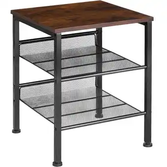 Netto Marken-Discount tectake Beistelltisch, Industrial Style, mit Ablage und 2 Gitterablagen, 40,5 x 40 x 50,5 cm Angebot