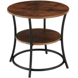 Netto Marken-Discount tectake Beistelltisch, Industrial Style, rund, mit 2 Ablagen, 55 x 56 cm Angebot