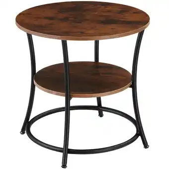 Netto Marken-Discount tectake Beistelltisch, Industrial Style, rund, mit 2 Ablagen, 55 x 56 cm Angebot