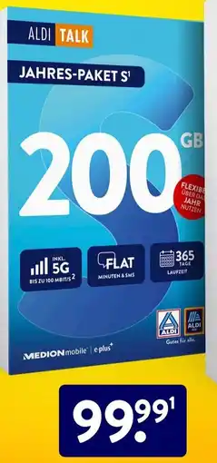 Aldi Süd ALDI TALK Jahres-paket S Angebot