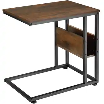 Netto Marken-Discount tectake Beistelltisch, Industrial Style, in praktischer C-Form mit Seitenfach, 55 x 36,5 x 60 cm Angebot