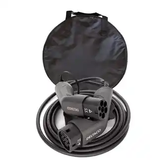 Netto Marken-Discount Deltaco EV-Ladekabel, Typ2 auf Typ2, 16A, 11kW, 3-phasig, 5m + Tasche Angebot
