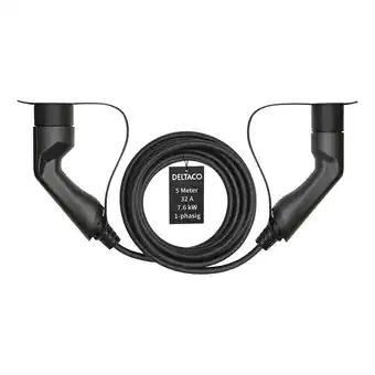 Netto Marken-Discount Deltaco E-Auto Ladekabel, Typ2 auf Typ2, 32 A, 7,6 kW, 1-phasig, 5m Angebot