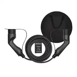 Netto Marken-Discount Deltaco EV-Ladekabel + Tasche, Typ2 auf Typ2, 16 A, 11 kW, 3-phasig 7m Angebot