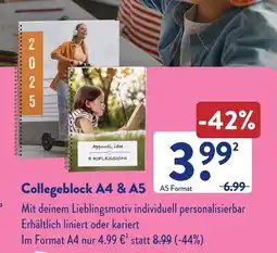 Aldi Süd Collegeblock A4 & A5 Angebot