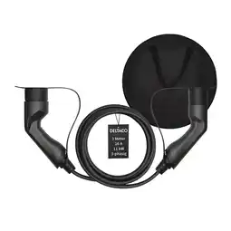 Netto Marken-Discount Deltaco EV-Ladekabel + Tasche, Typ2 auf Typ2, 16 A, 11 kW, 3-phasig 3m Angebot