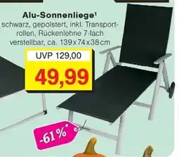 Wiglo Wunderland Alu-Sonnenliege Angebot