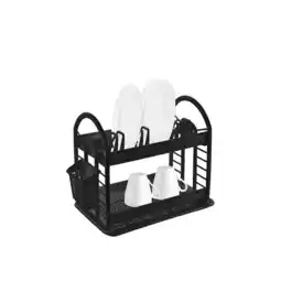 Netto Marken-Discount Michelino Abtropfgestell in Schwarz 46 x 37 x 9 cm - platzsparend & pr Angebot