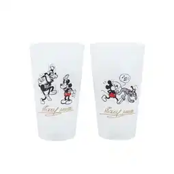 Netto Marken-Discount Mickey Mouse Vintage Gläser Set 2-teilig 490ml Disney Trinkgläser Angebot