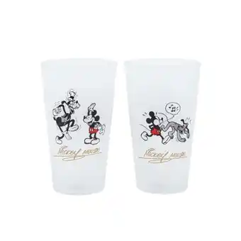 Netto Marken-Discount Mickey Mouse Vintage Gläser Set 2-teilig 490ml Disney Trinkgläser Angebot