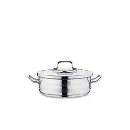 Netto Marken-Discount Korkmaz Astra2 Low Casserole 32 x 9 cm - 7 L, Edelstahl-Kochtopf mit D Angebot