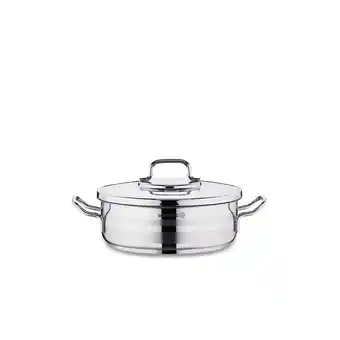 Netto Marken-Discount Korkmaz Astra2 Low Casserole 32 x 9 cm - 7 L, Edelstahl-Kochtopf mit D Angebot