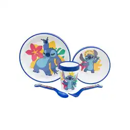 Netto Marken-Discount Disney Stitch Kinder-Geschirrset 3-teilig – Teller, Schüssel, Tasse – Angebot