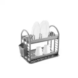 Netto Marken-Discount Michelino Abtropfgestell in Grau 46 x 37 x 9 cm - platzsparend & prakt Angebot