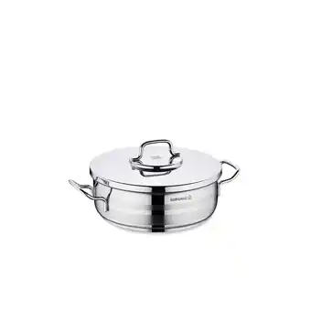 Netto Marken-Discount Korkmaz Astra2 Low Casserole 26 x 8,5 cm - 4,5 L, Edelstahl-Kochtopf m Angebot