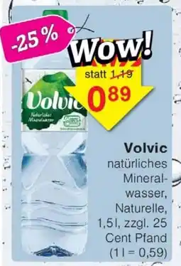 Wiglo Wunderland Volvic natürliches Mineral- wasser Angebot