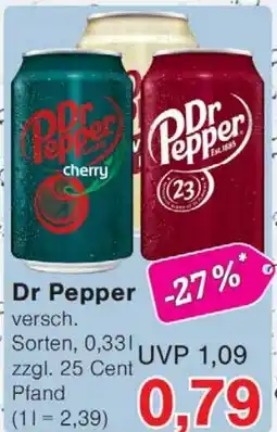 Wiglo Wunderland Dr Pepper Angebot