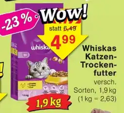Wiglo Wunderland Whiskas Katzen- Trocken- futter Angebot