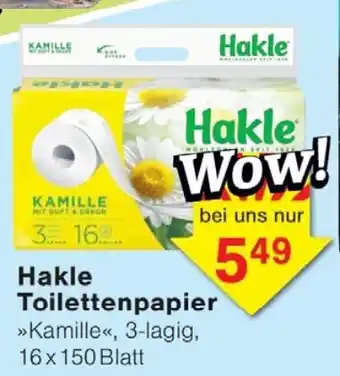 Wiglo Wunderland Hakle Toilettenpapier Angebot